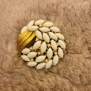 Late 50s/ Early 60s Trifari Round Abstract Brooch